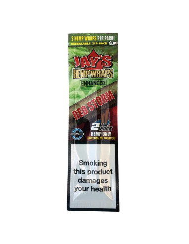 PAPEL DE SABORES BLUNT HEMP TERPENOS RED STORM  JUICY JAY`S (TARTA DE CEREZA)  1X25