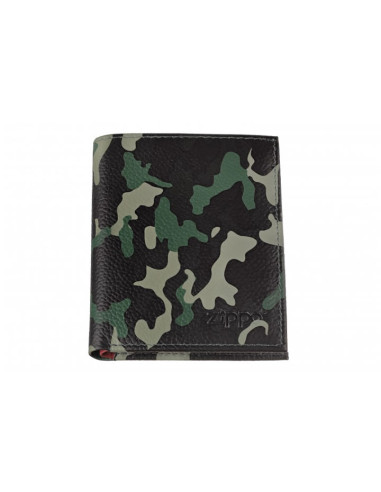 BILLETERO ZIPPO TRI-FOLD CAMO VERDE 1 UD. MEDIDAS: 8,8CM X 10,4CM X 1,5CM. 1UD