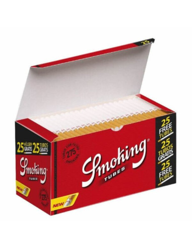 TUBOS SMOKING 275 PACK 4 ESTUCHES CAJÓN 10 PACKS 1X40