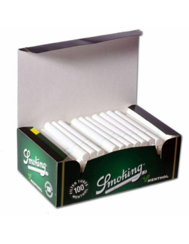 TUBOS SMOKING MENTHOL 100 CAJÓN 20PACKS DE 5UDS. 1X100